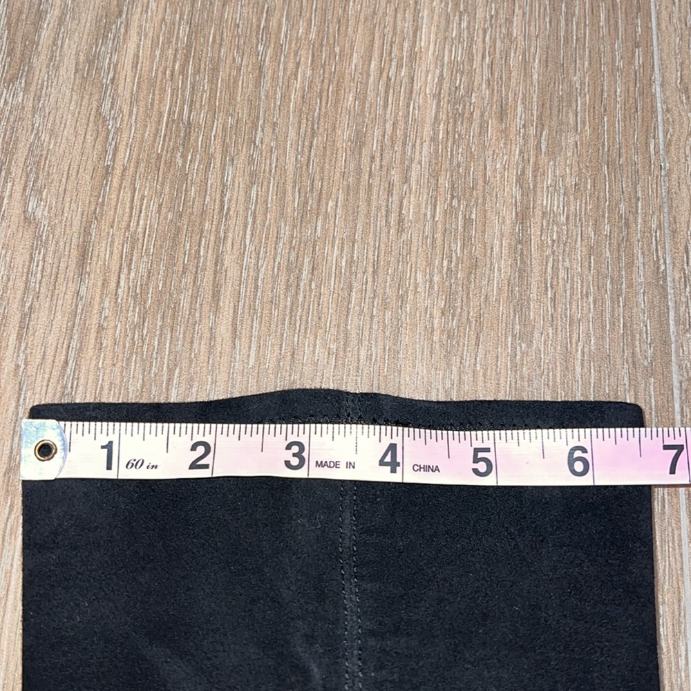 Massimo Dutti black suede over the knee high boot - Picture 17 of 17